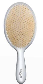 Balmain Boar Hair Silver Spa Brush, . .